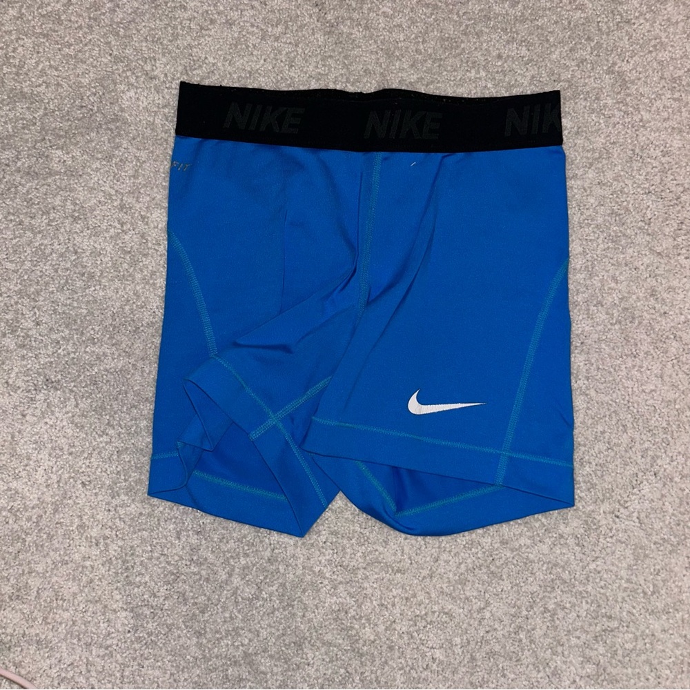 Nike Black and Blue Sports Shorts